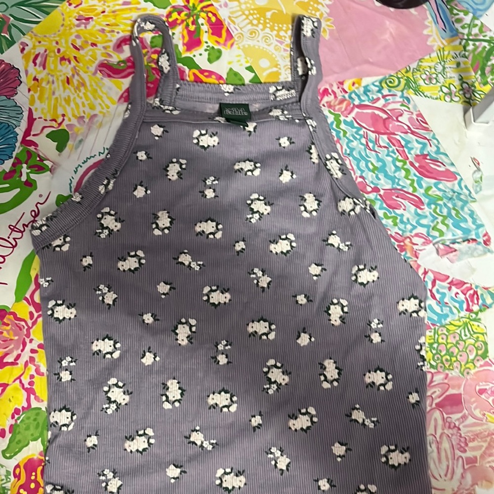 Wild Fable Purple Floral Tank Top
